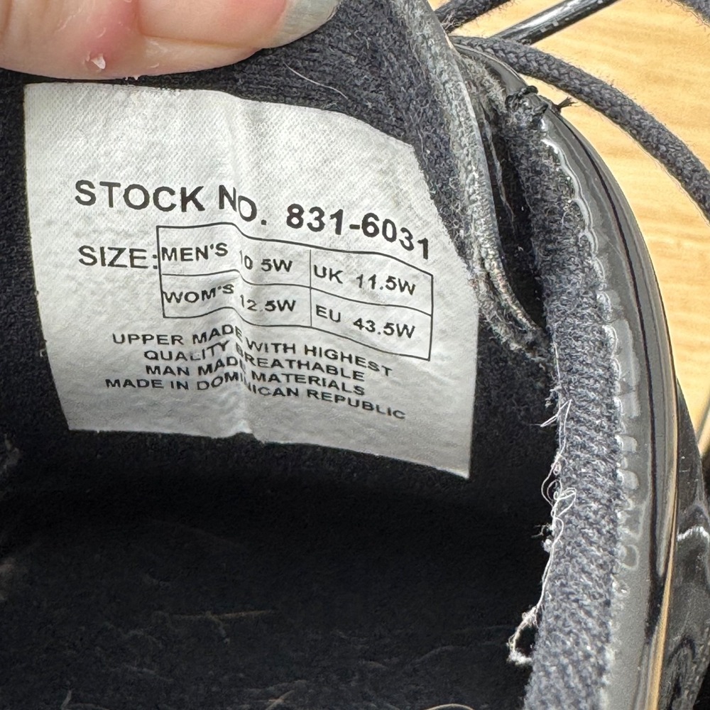Thorogood 831-6031 Unisex Adult Shiny Black Uniform-Poromerics Shoe 10.5 M - Picture 7 of 9